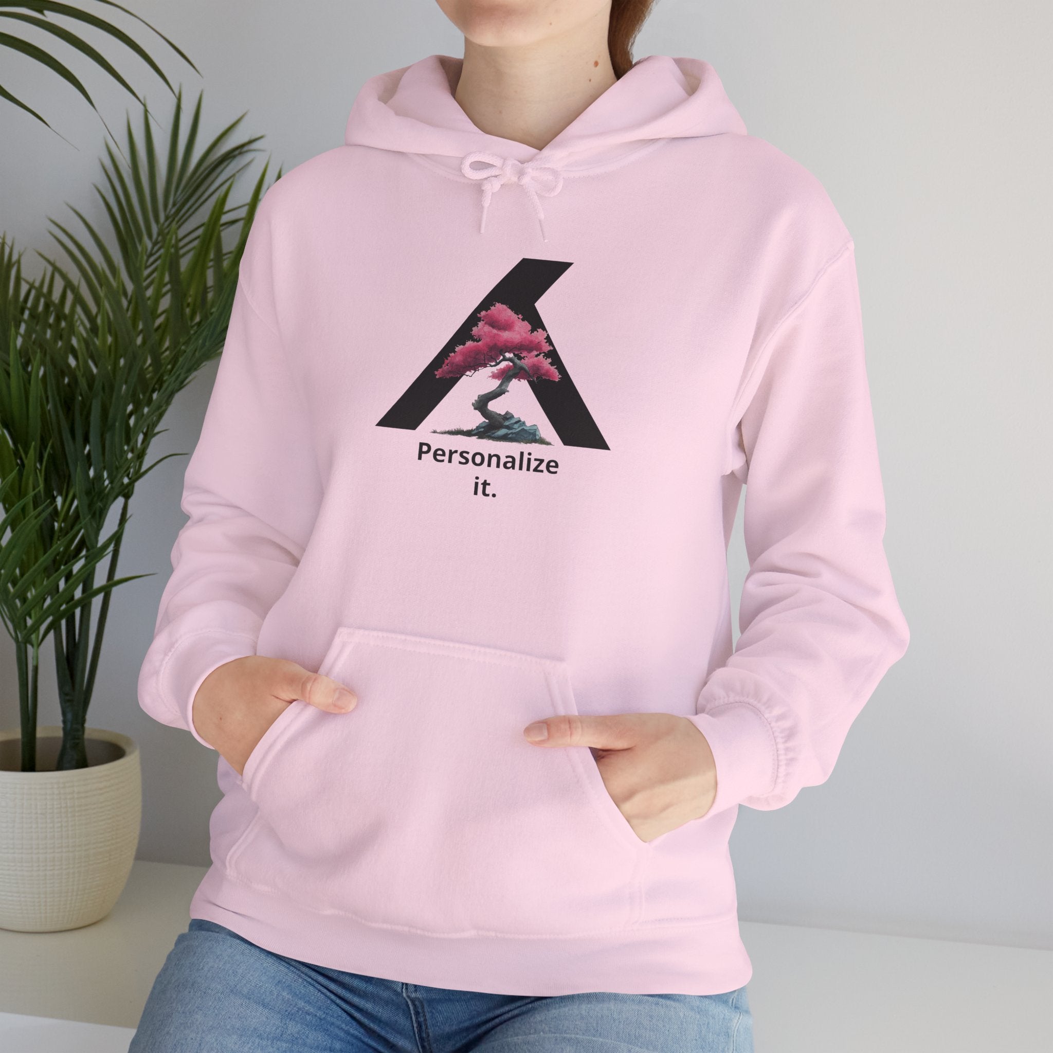 Bonsai Tree Hoodie - Add your own TEXT!