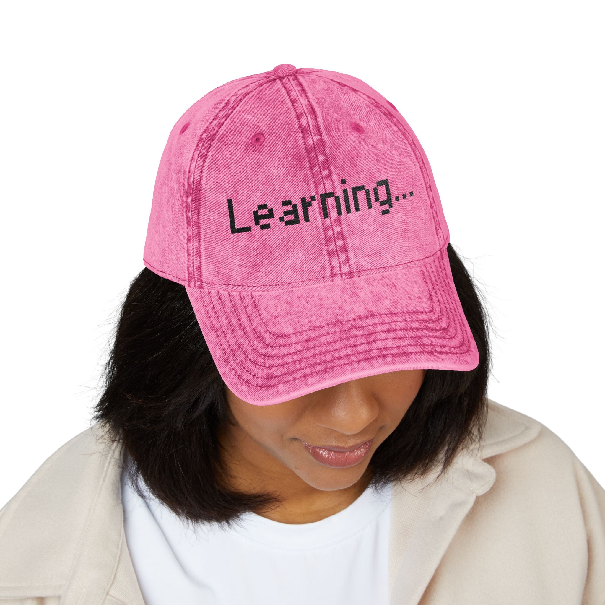 Vintage Embroidered Cap for Learning Enthusiasts