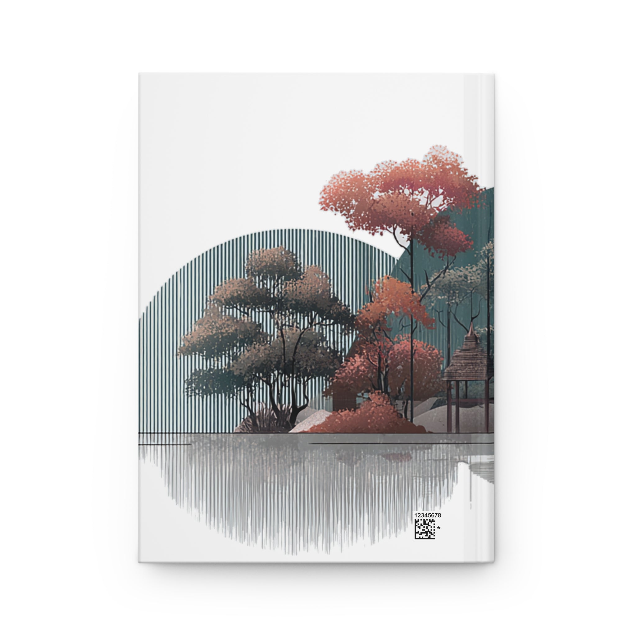 Zen Pagoda Hardcover Journal — Japanese Garden Reflection Notebook