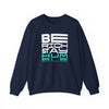 Inspirational Crewneck Sweatshirt - 'Be Rich Stay Humble'