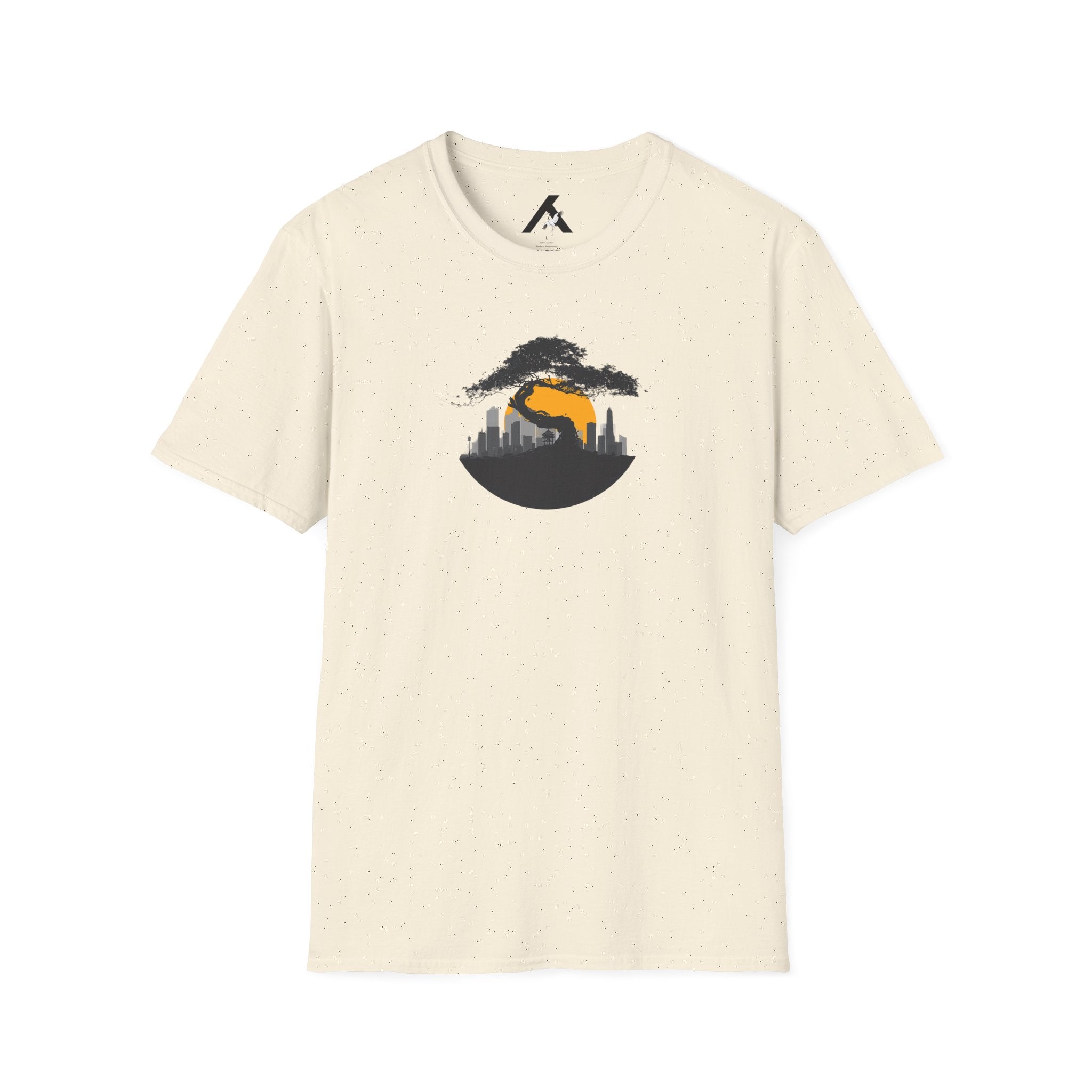 Minimalist Sunset T-Shirt — Bonzai Silhouette Graphic Tee