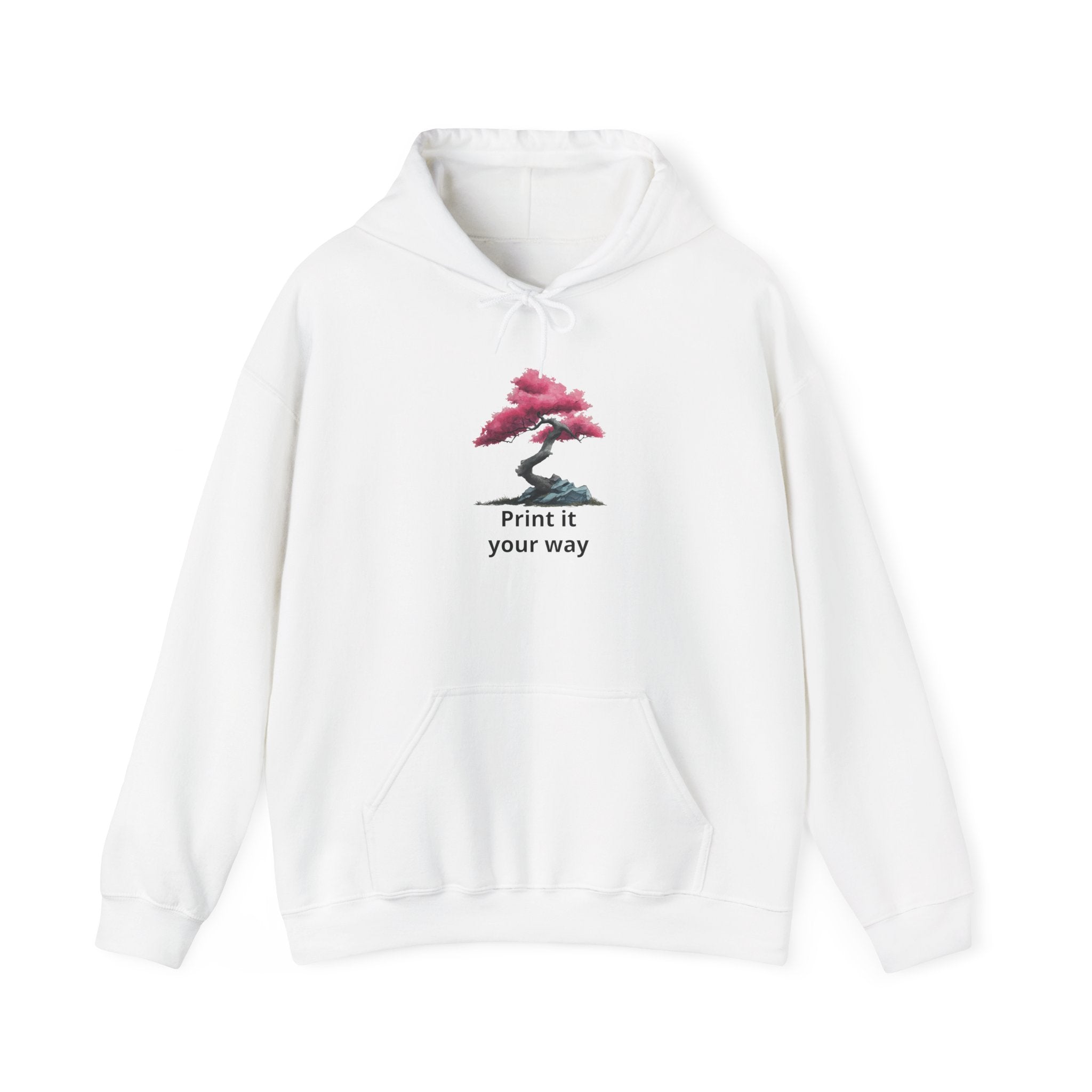 Bonsai Tree Hoodie - 'Print it your way' Minimal Graphic Sweatshirt