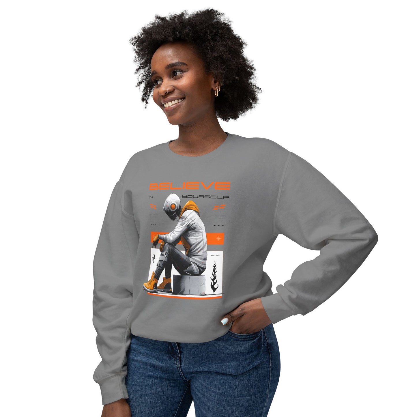 Inspirational Unisex Lightweight Crewneck Sweatshirt
