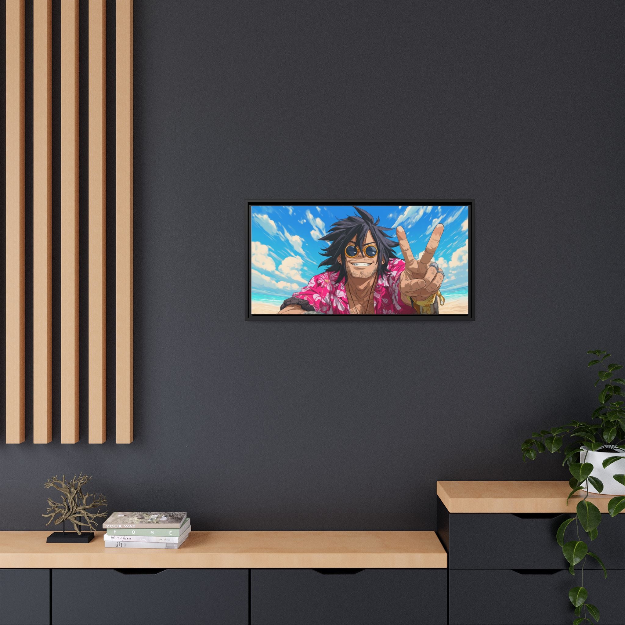 Framed Art Print - Vibrant Beach Vibes