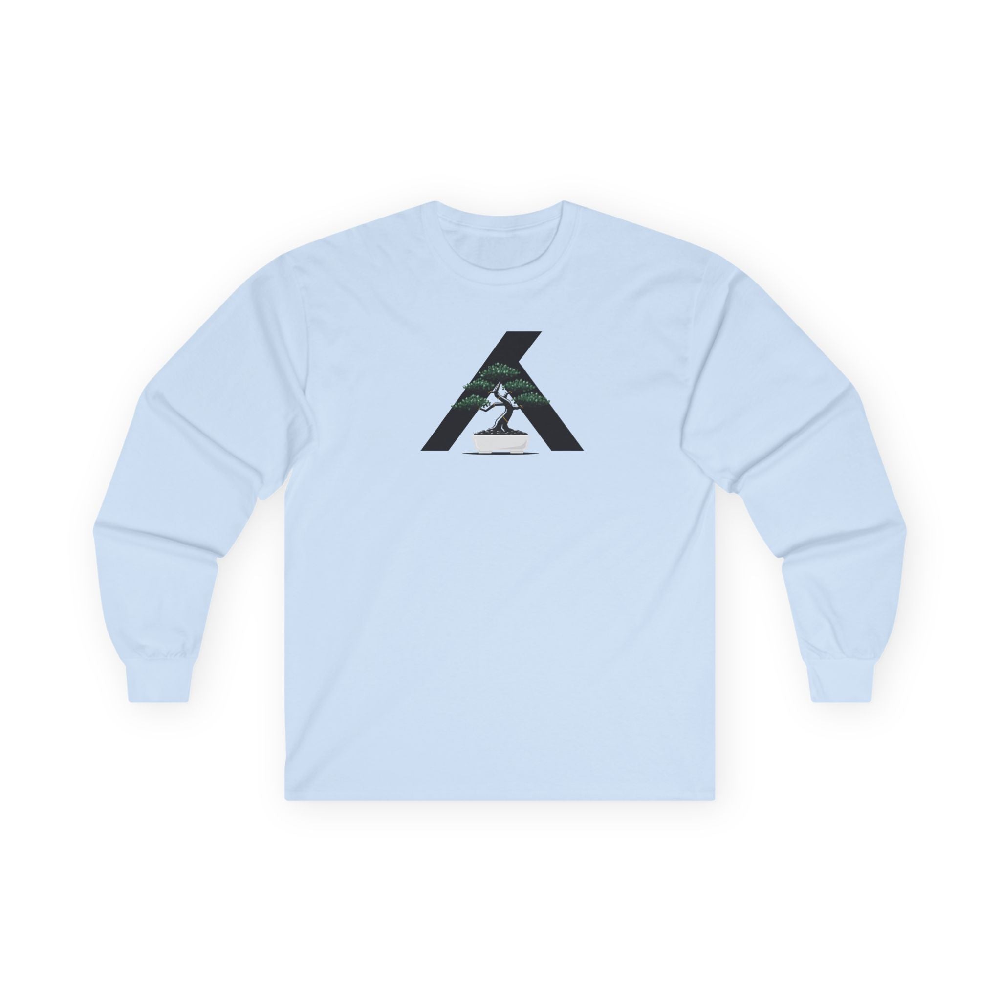 Long Sleeve Tee — Minimalist Mountain Runner Logo
