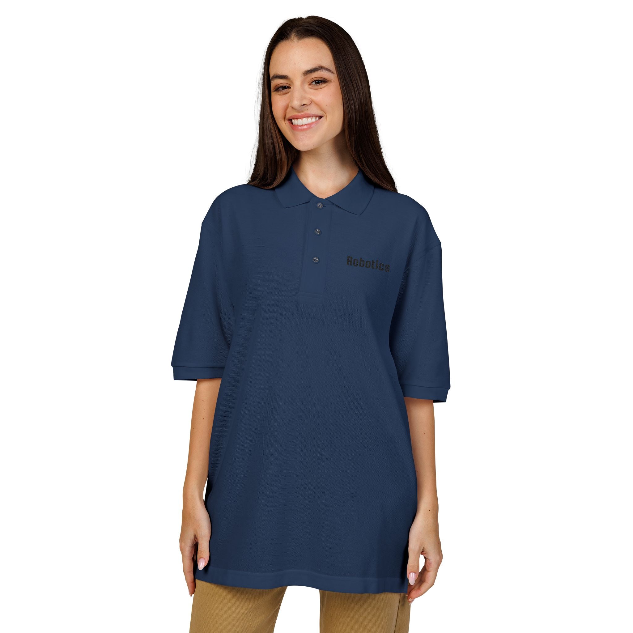 Robotics Embroidered Unisex Polo Shirt