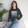 Inspirational Crewneck Sweatshirt - 'Be Rich Stay Humble'