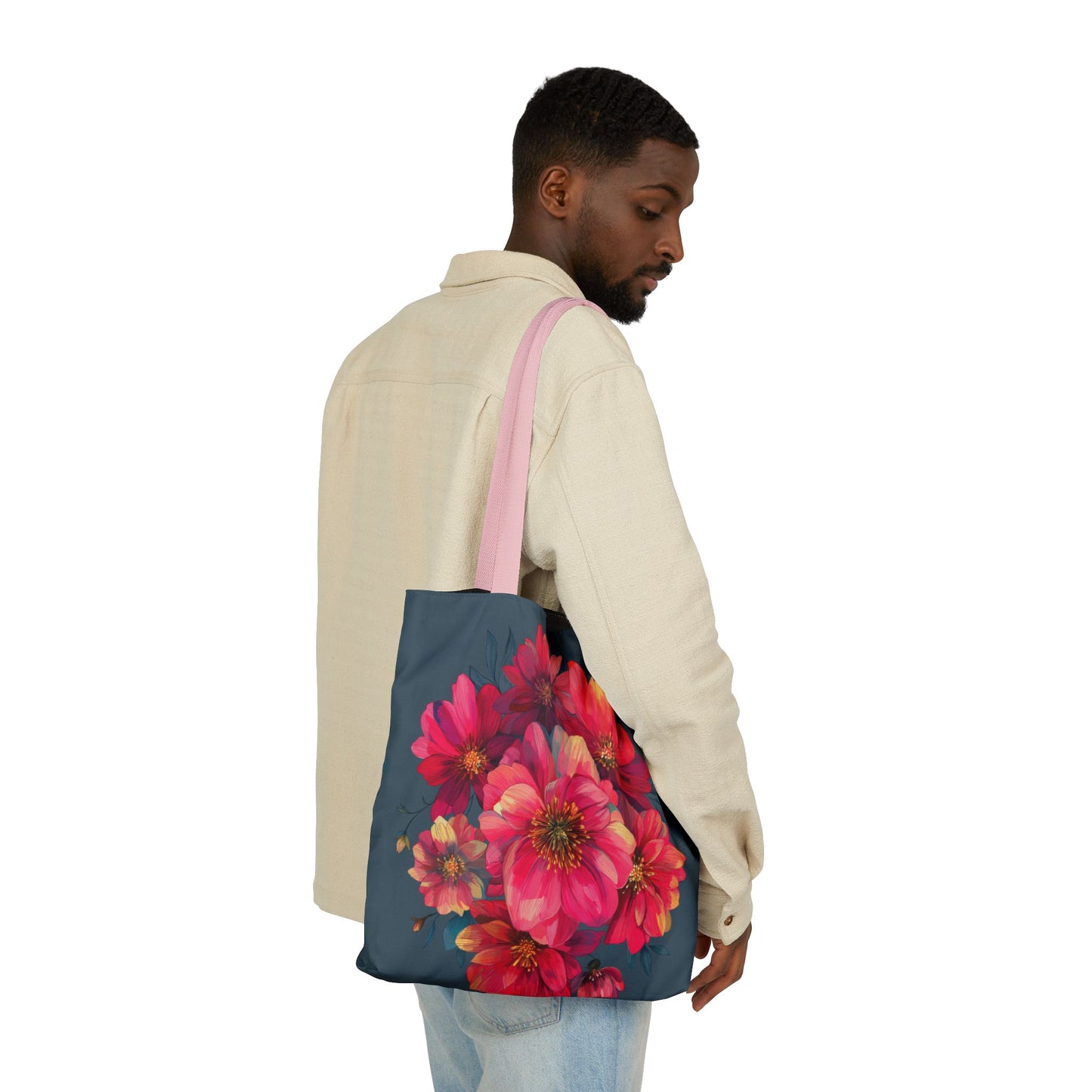 Floral Canvas Tote Bag