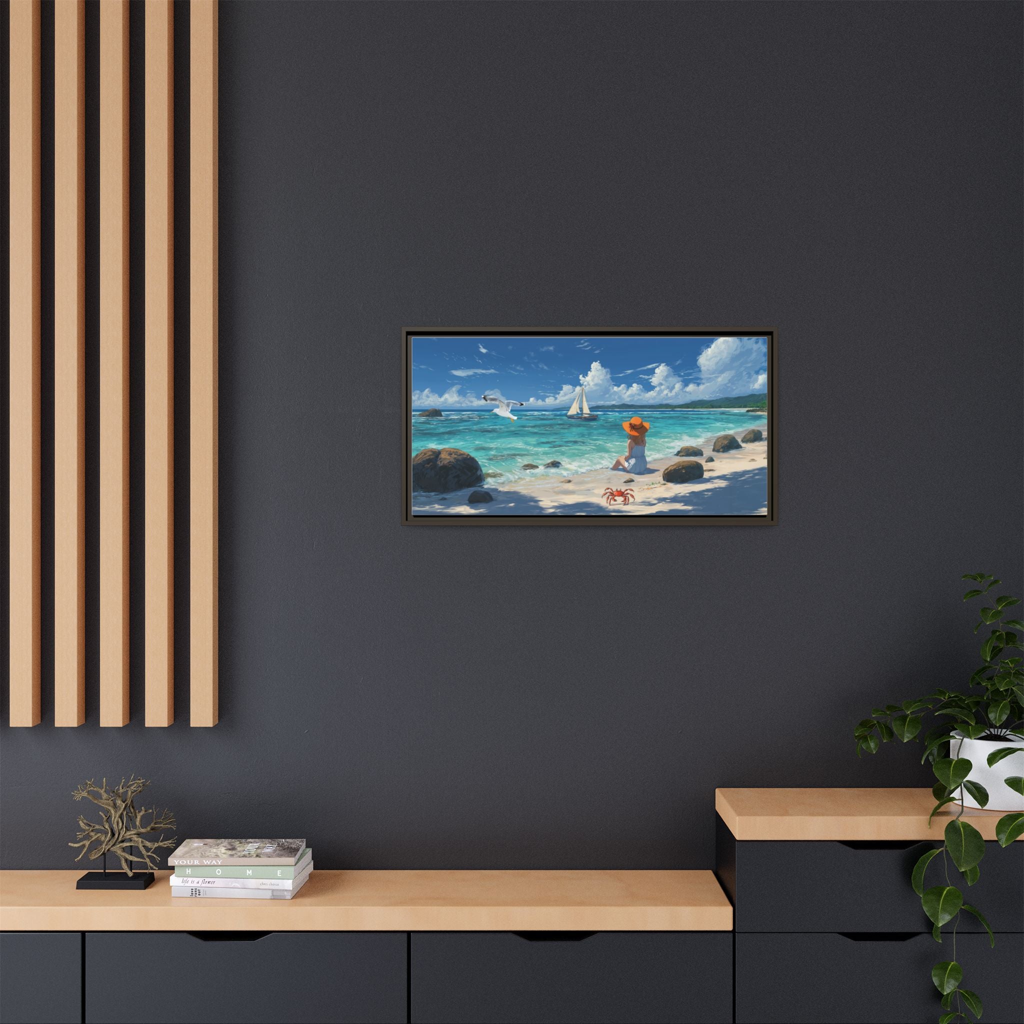 Beach Vibe Wall Art Coastal Landscape