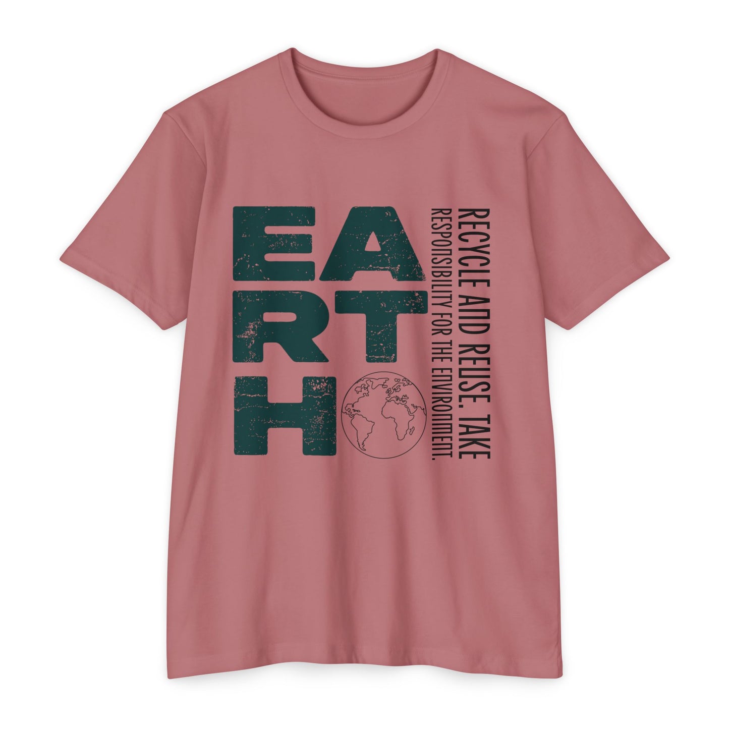 Eco-Friendly Earth Graphic T-Shirt