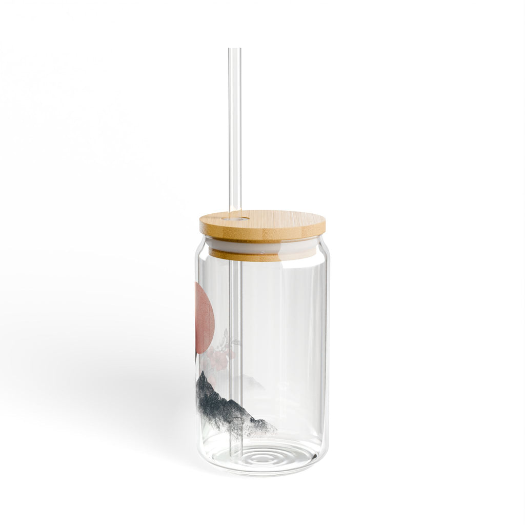 16oz Glass Sipper with Bamboo Lid