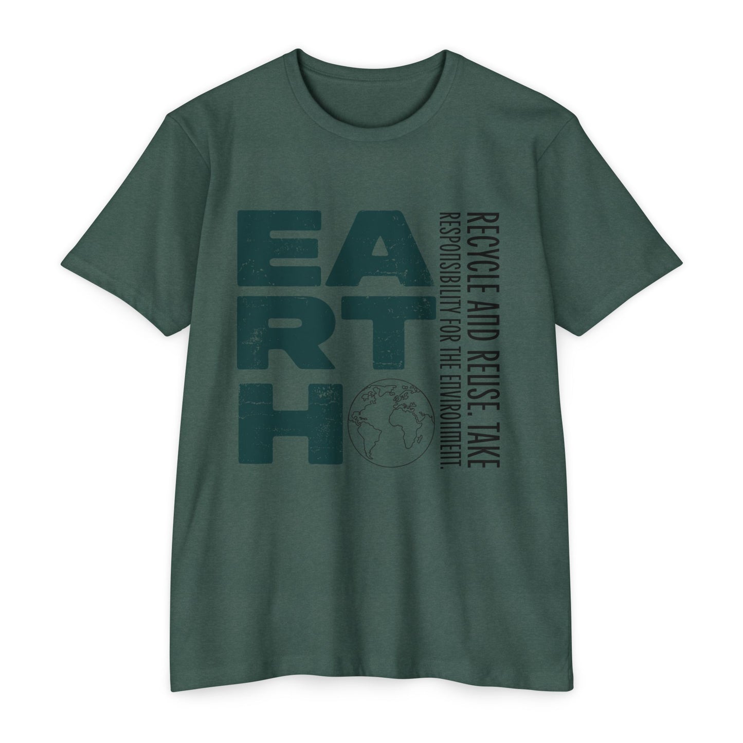 Eco-Friendly Earth Graphic T-Shirt