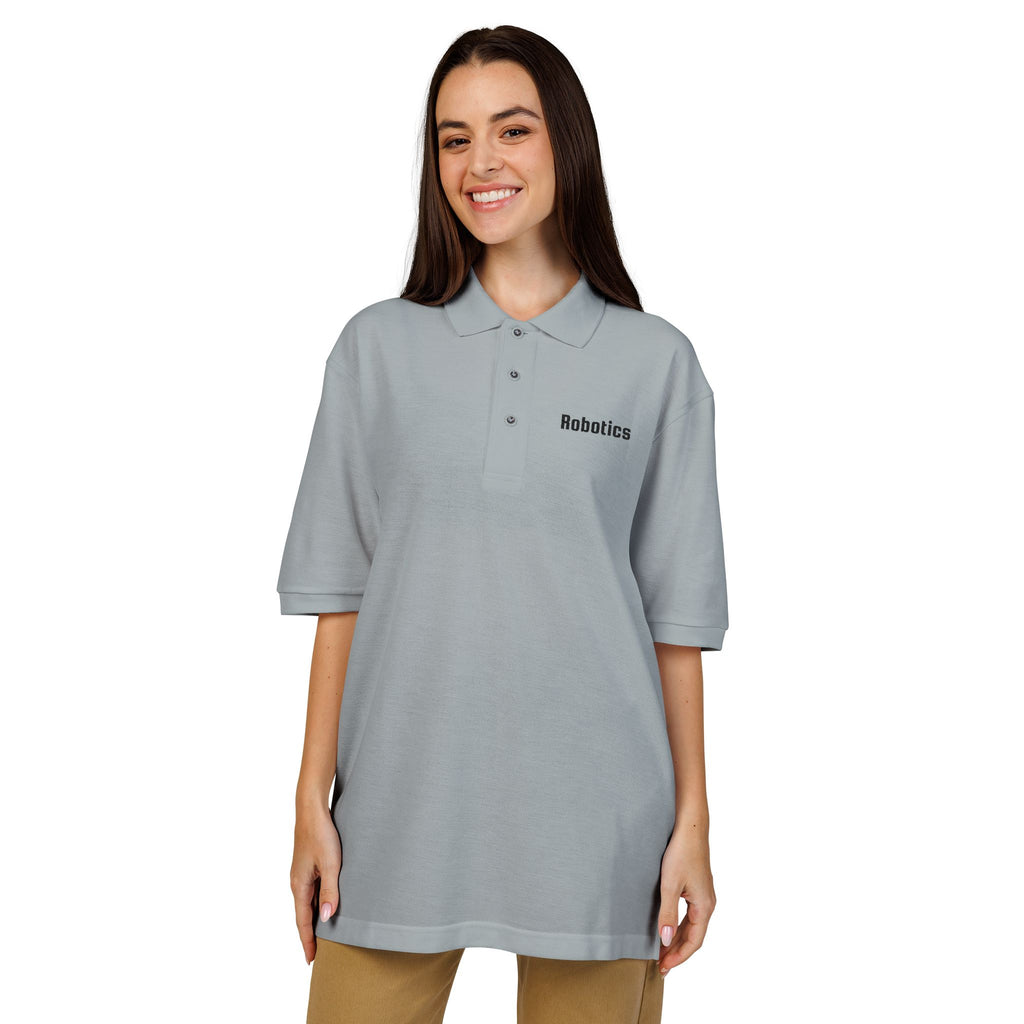 Robotics Embroidered Unisex Polo Shirt