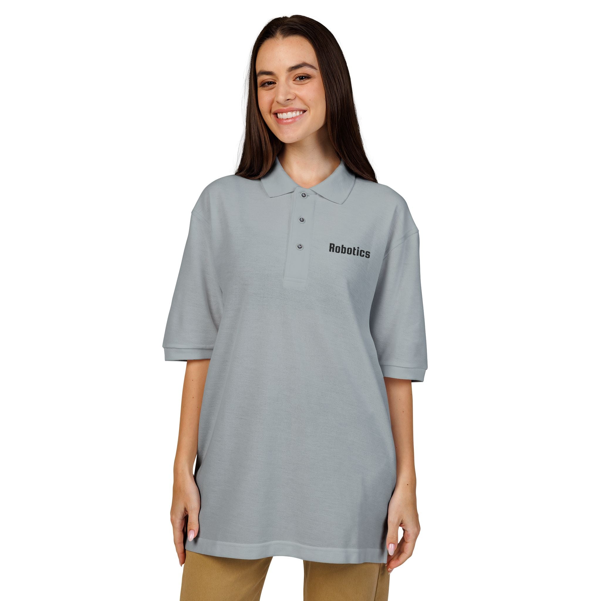 Robotics Embroidered Unisex Polo Shirt
