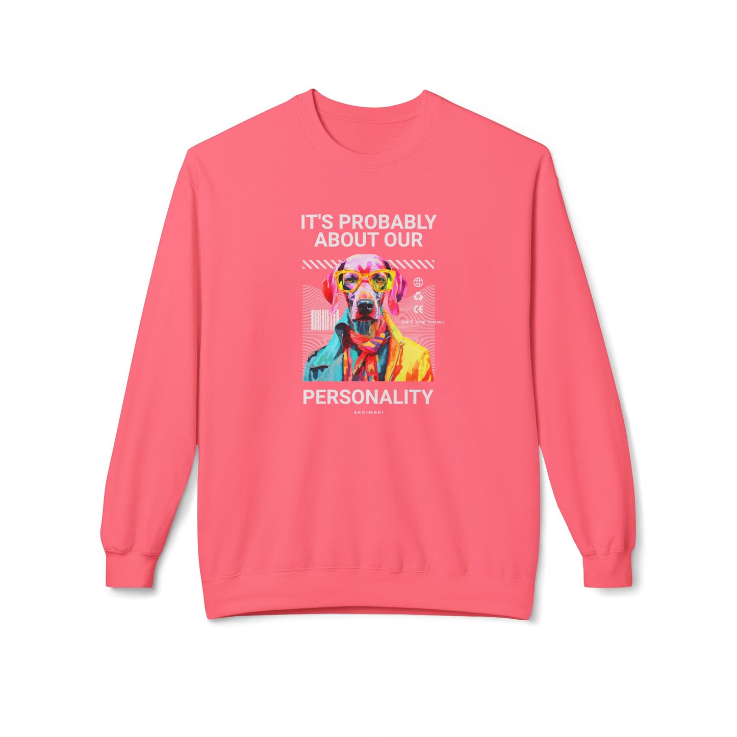 Colorful Dog Personality Crewneck Sweatshirt
