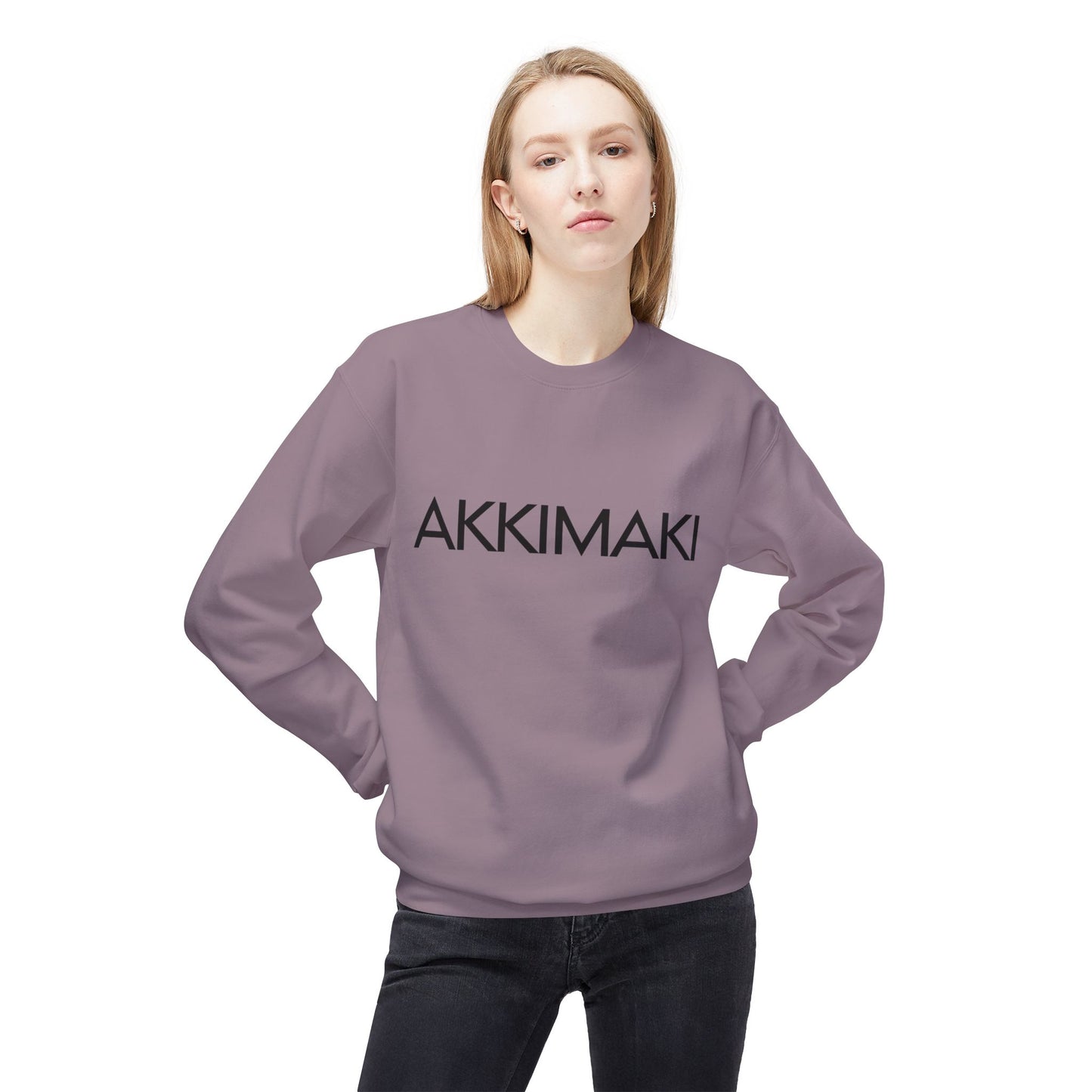 Unisex Fleece Crewneck Sweatshirt - AKKIMAKI Statement