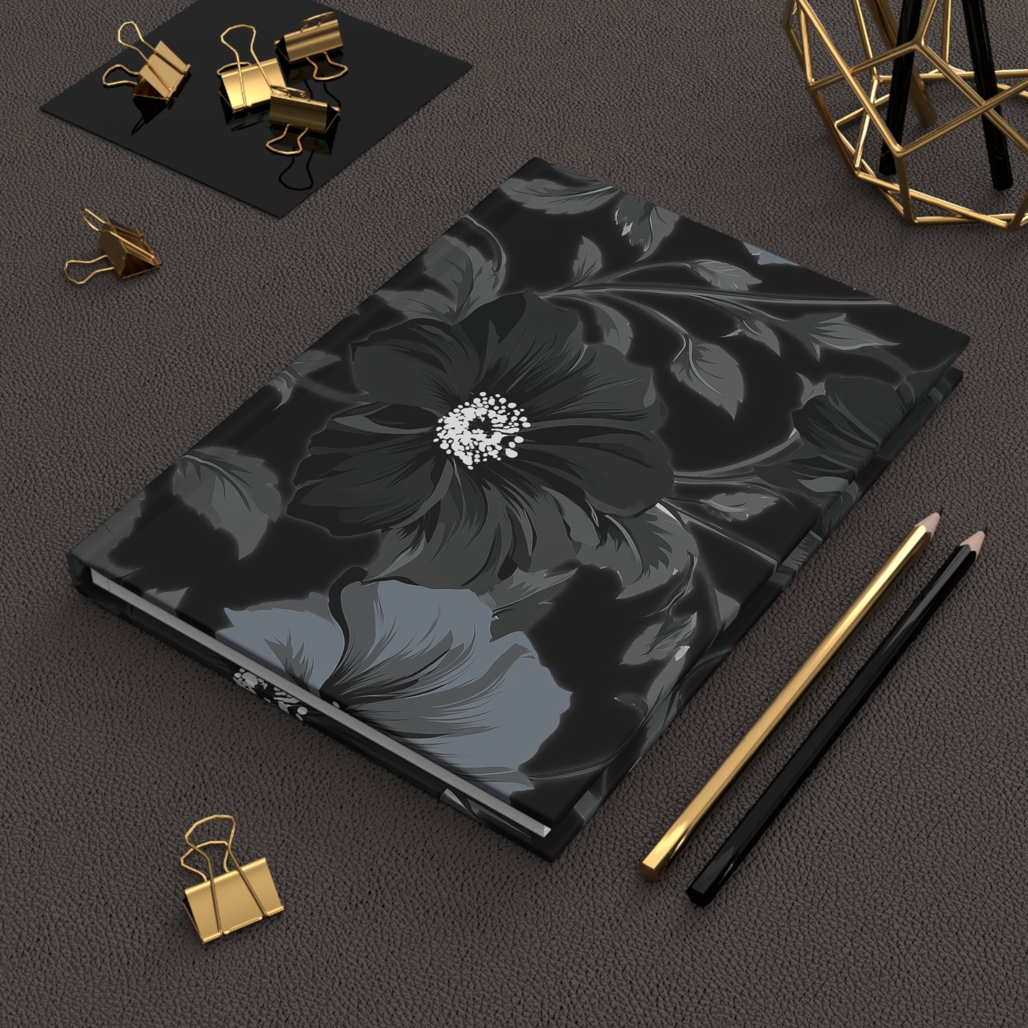 Elegant Floral Hardcover Journal