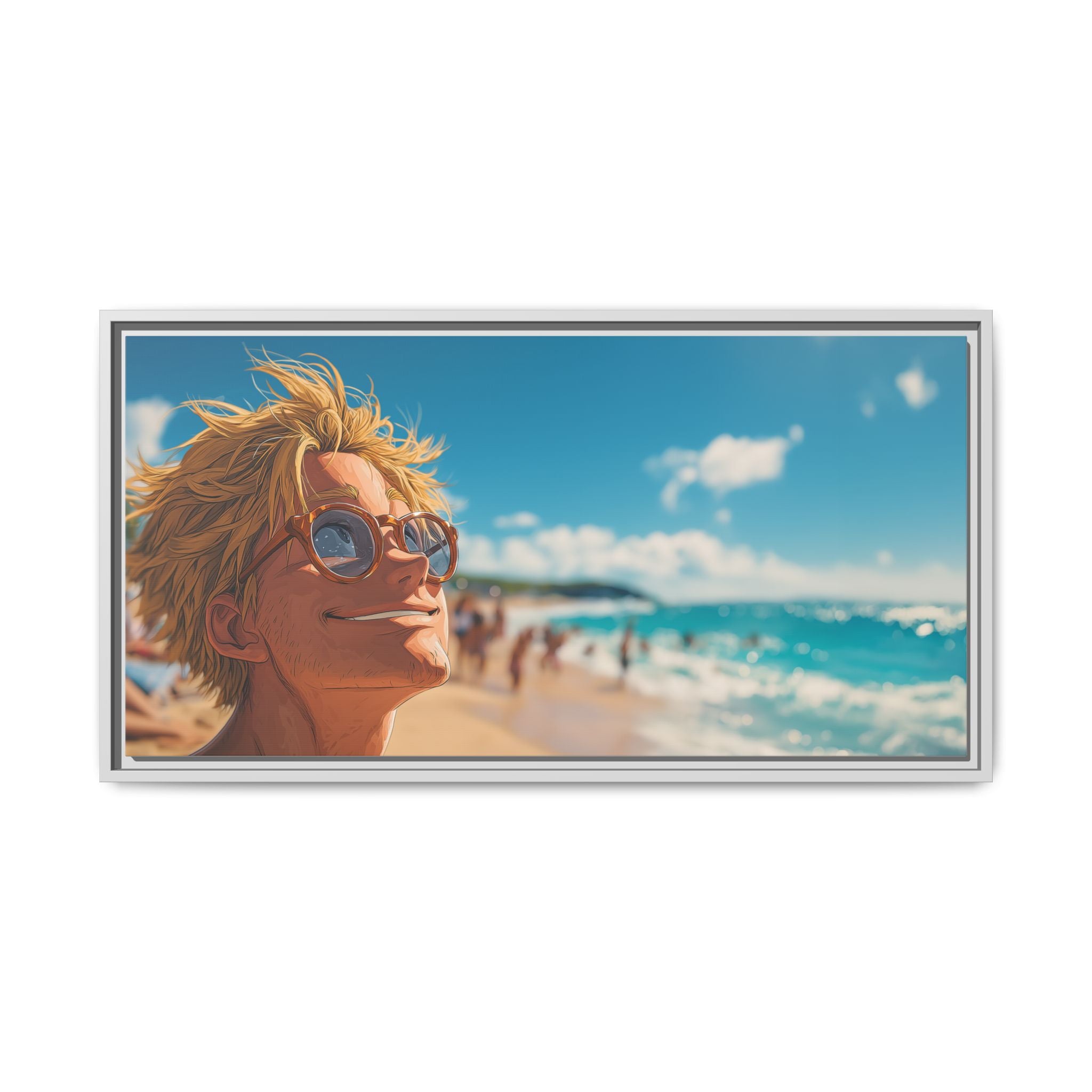 Framed Matte Canvas Art Piece