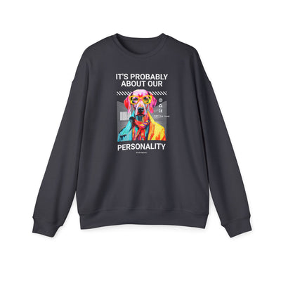 Colorful Dog Personality Unisex Drop Shoulder Sweatshirt