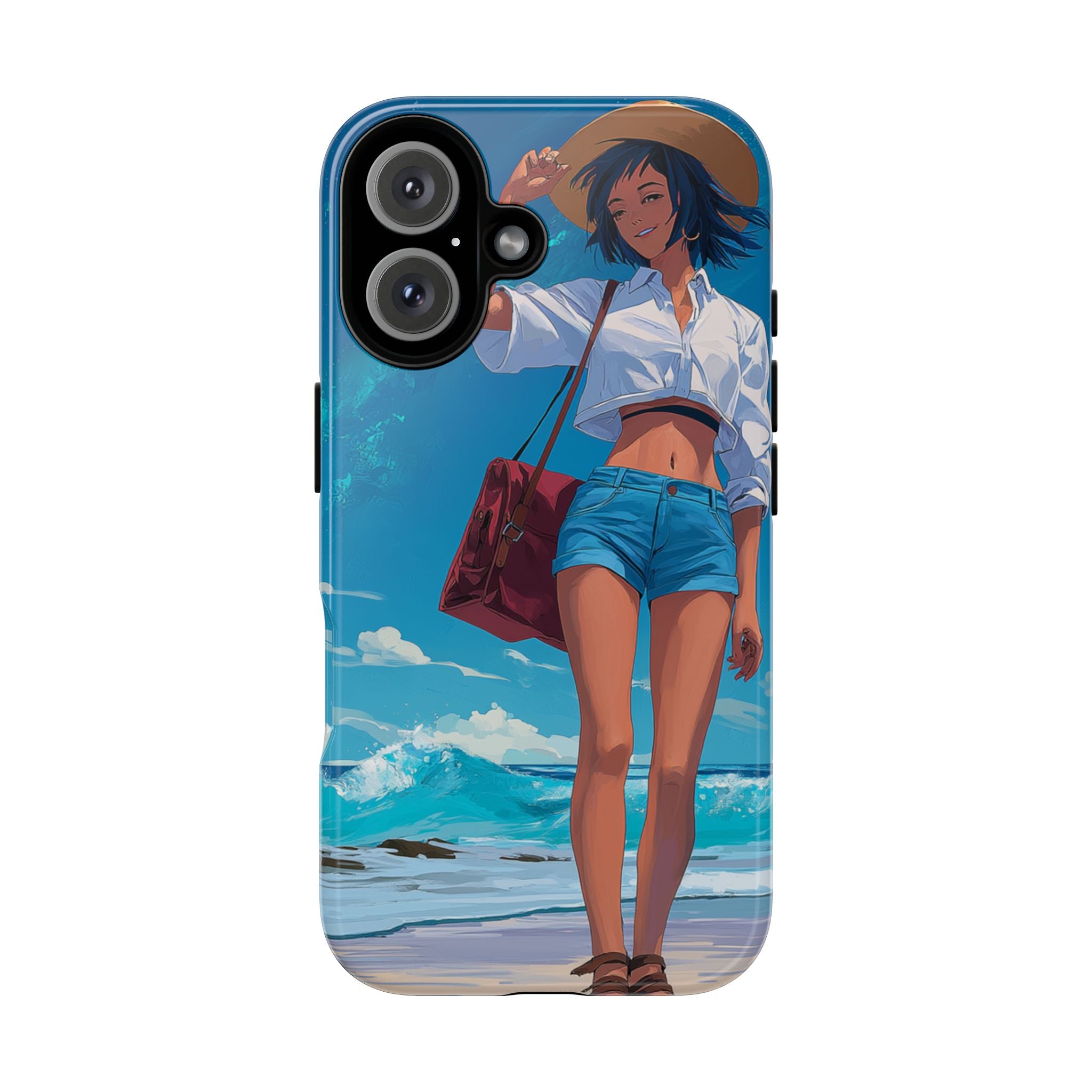 Tough Cases: Stylish Phone Case with Beach Vibe