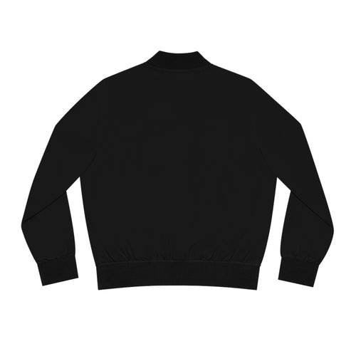 Bomber Jacket — Minimal Crane & Red Sun Embroidery