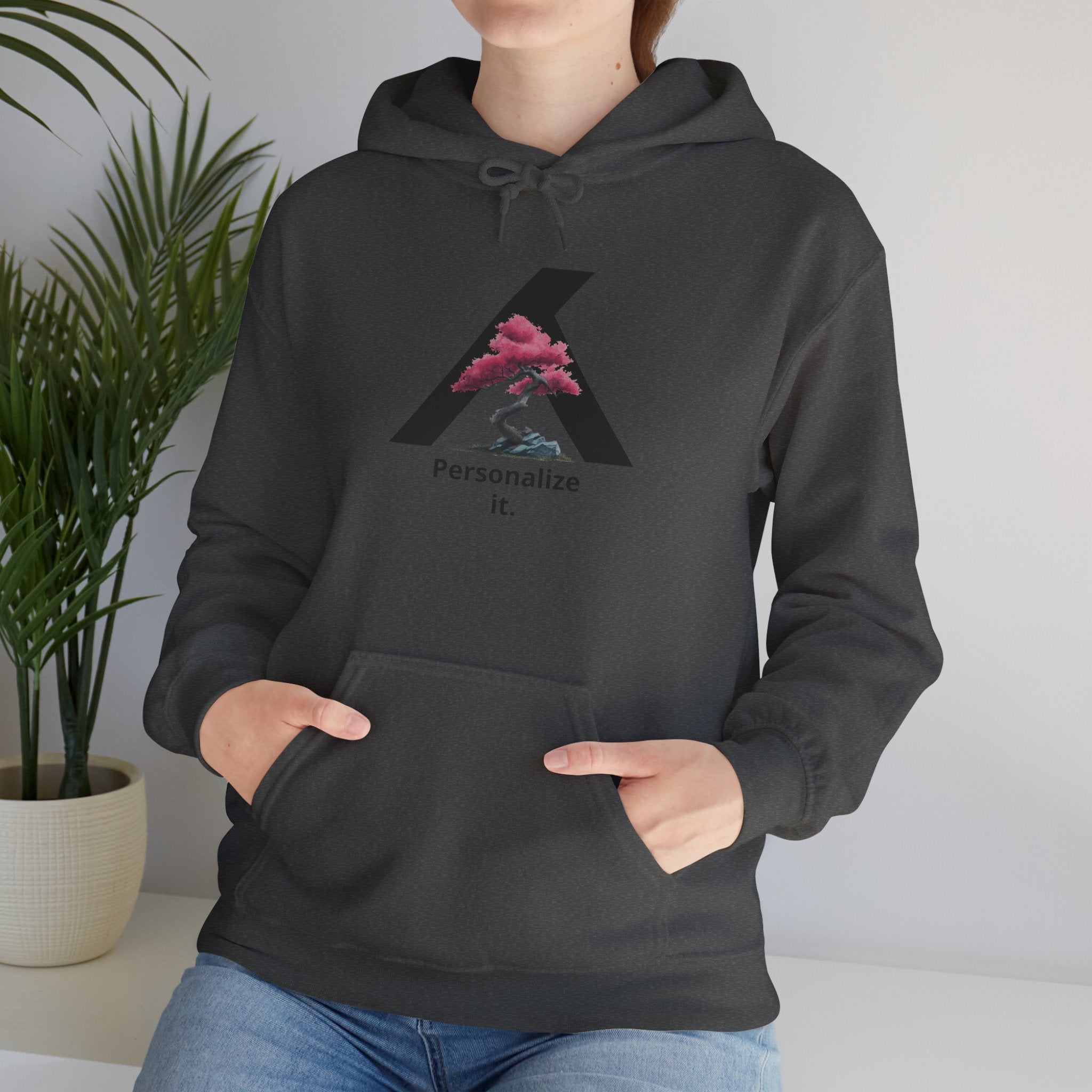 Bonsai Tree Hoodie - Add your own TEXT!