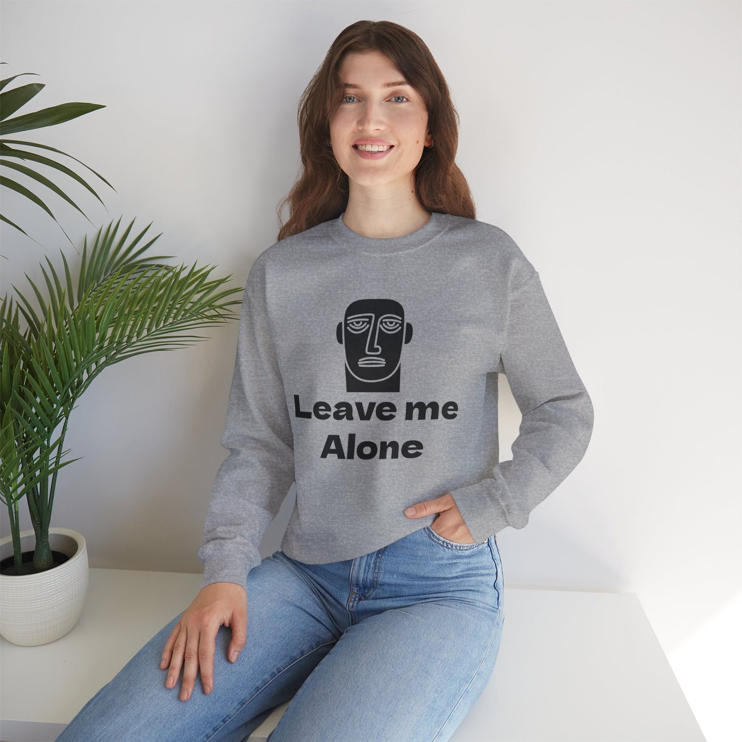 Minimal Face Crewneck Sweatshirt