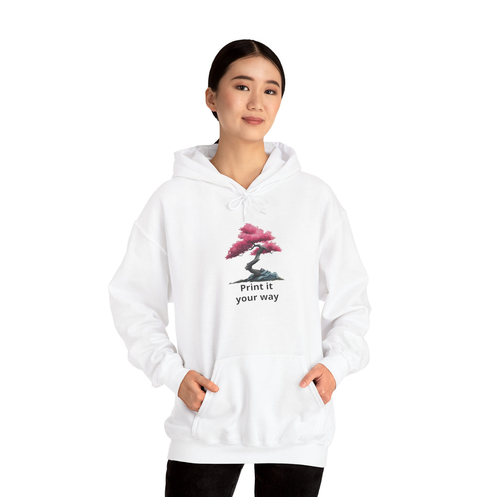 Bonsai Tree Hoodie - 'Print it your way' Minimal Graphic Sweatshirt