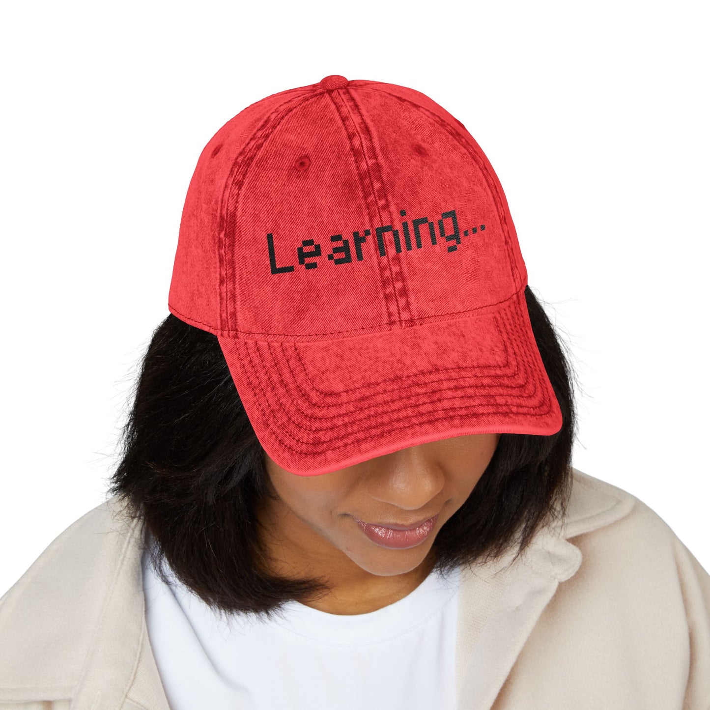 Vintage Embroidered Cap for Learning Enthusiasts