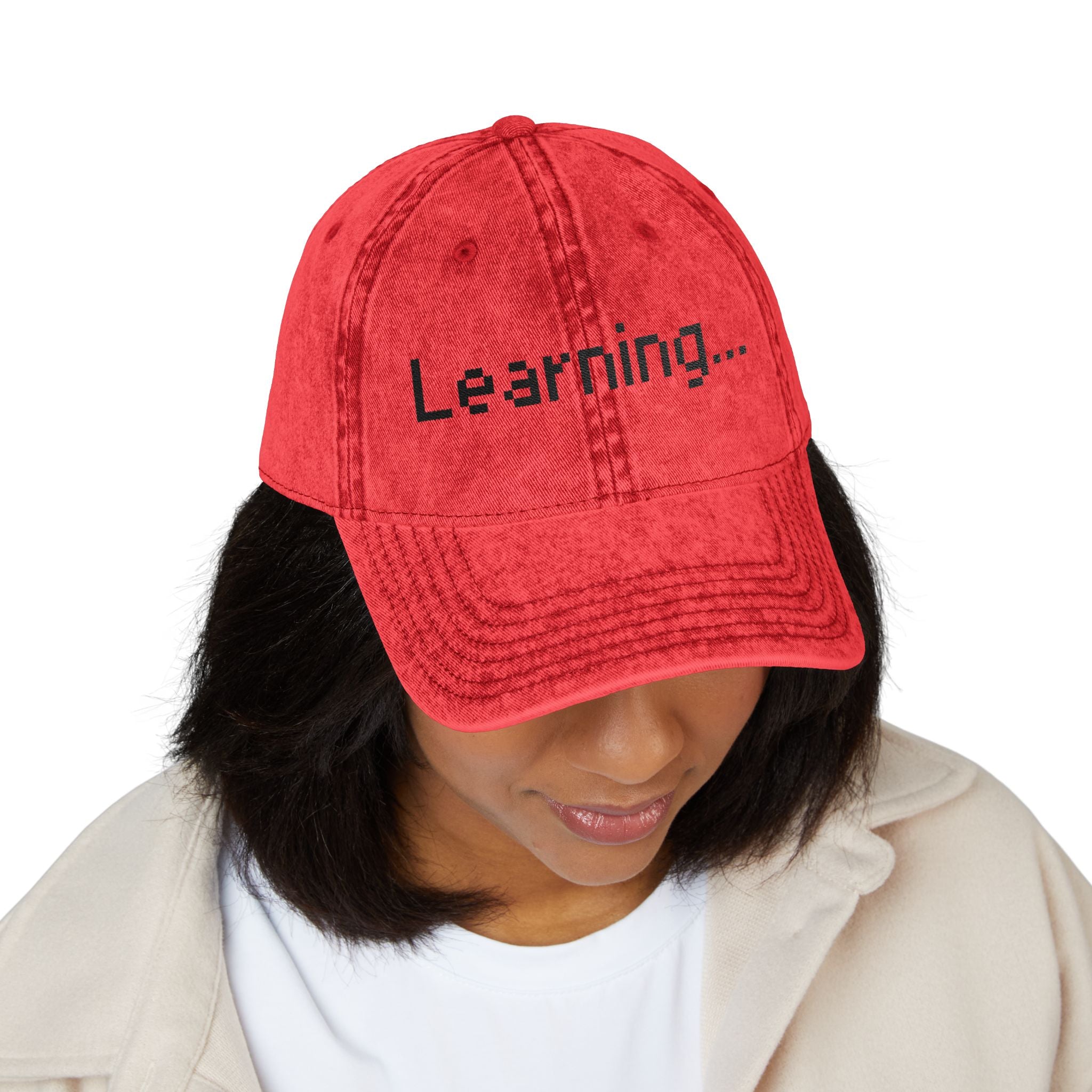 Vintage Embroidered Cap for Learning Enthusiasts