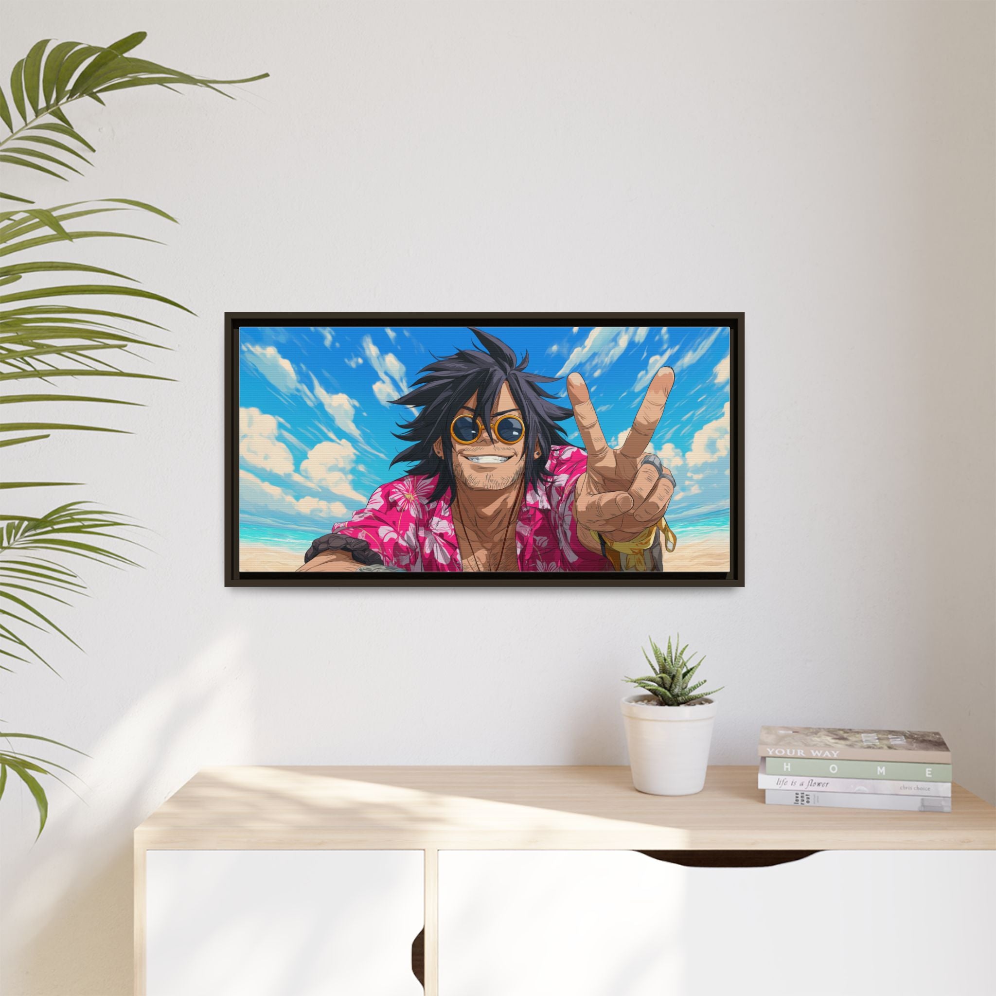 Framed Art Print - Vibrant Beach Vibes