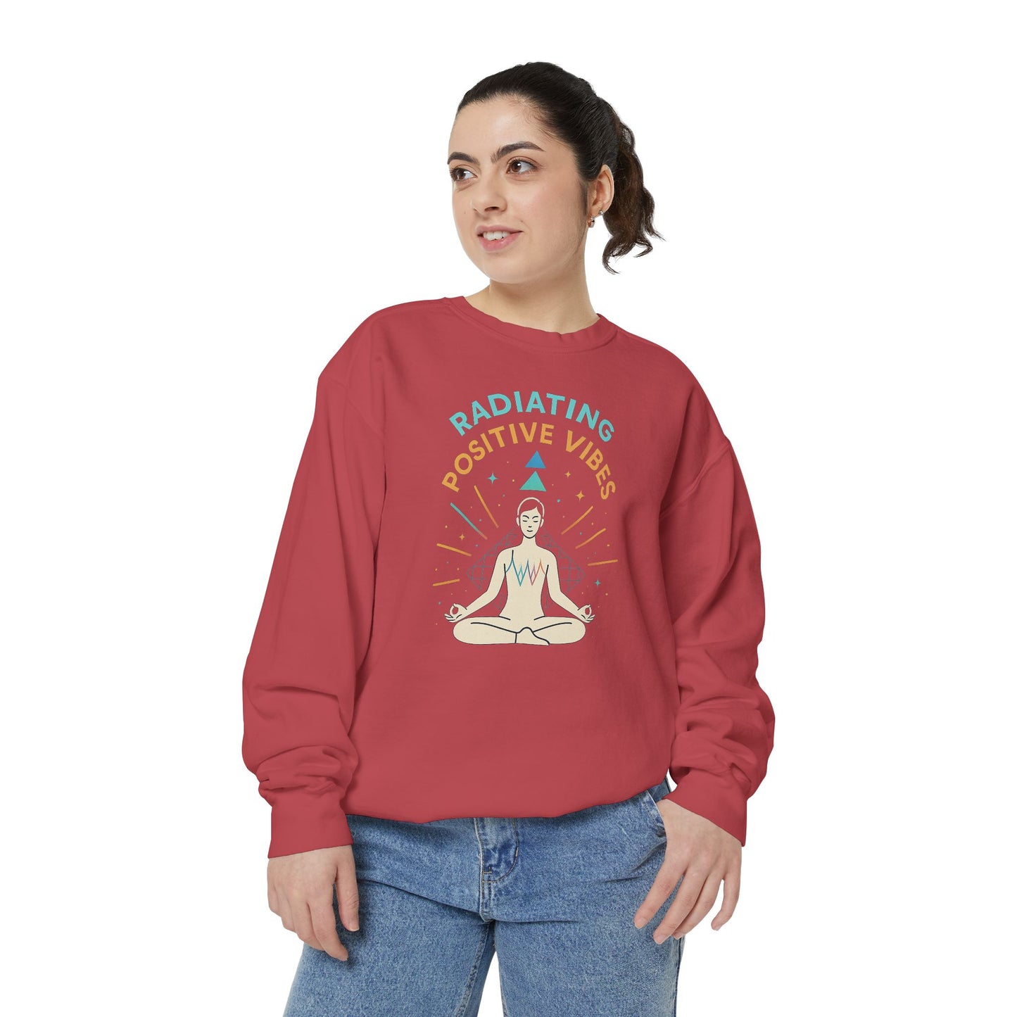 Radiating Positive Vibes Unisex Sweatshirt