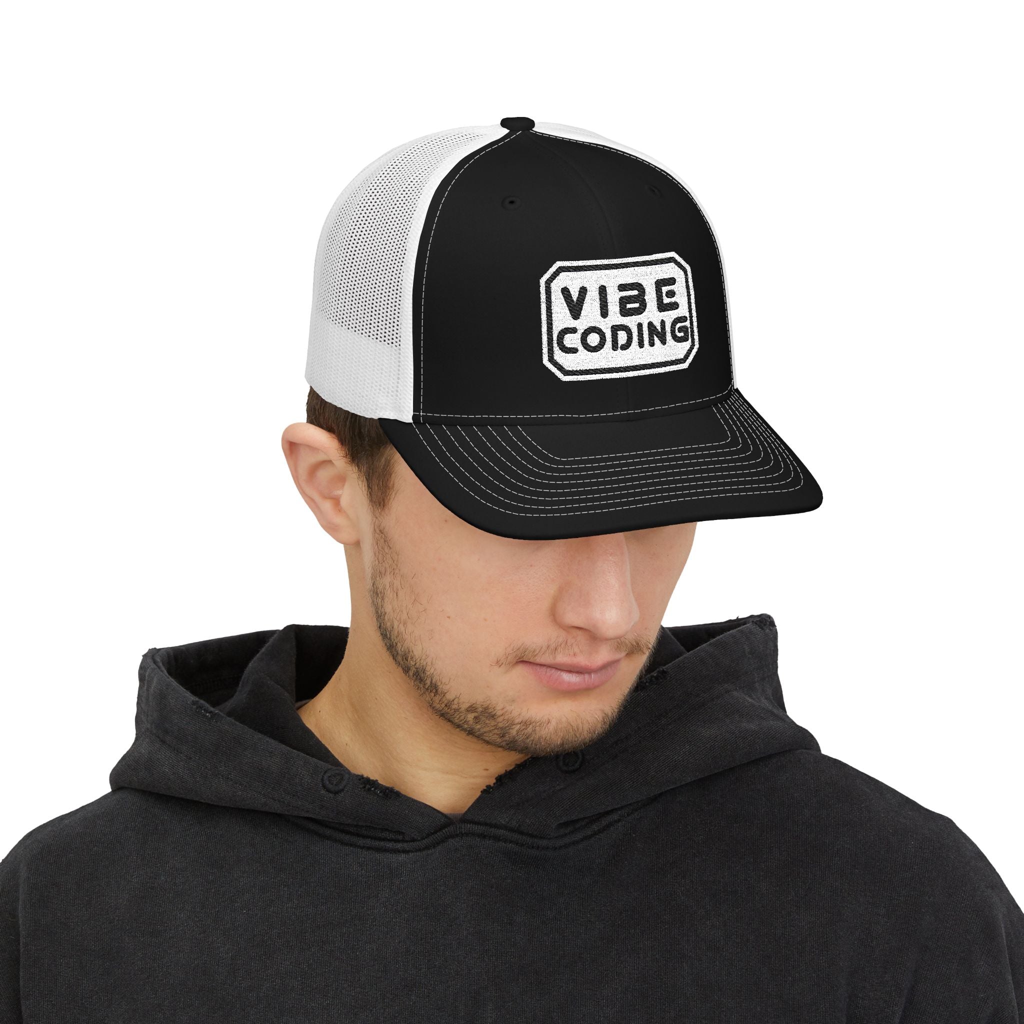 Vibe Coding Snapback Trucker Cap