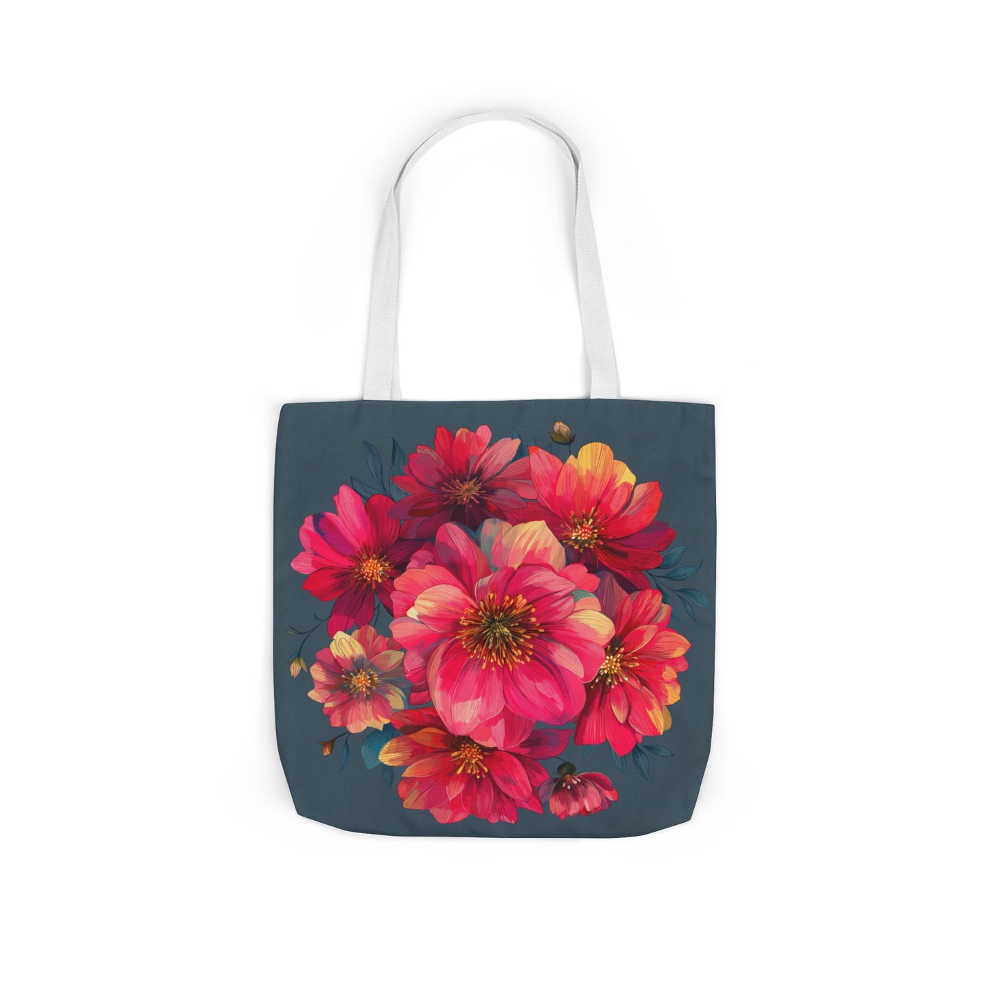 Floral Canvas Tote Bag
