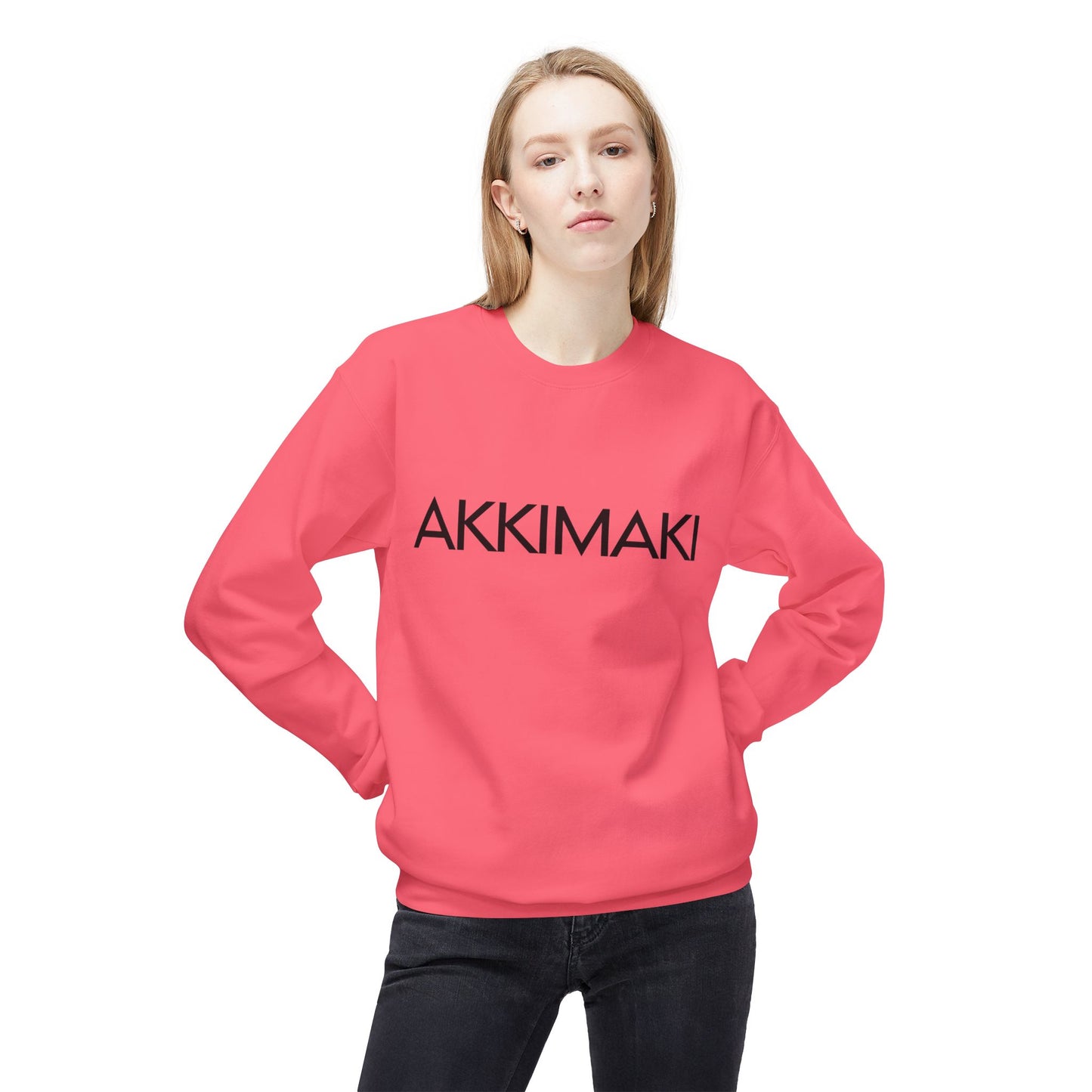 Unisex Fleece Crewneck Sweatshirt - AKKIMAKI Statement