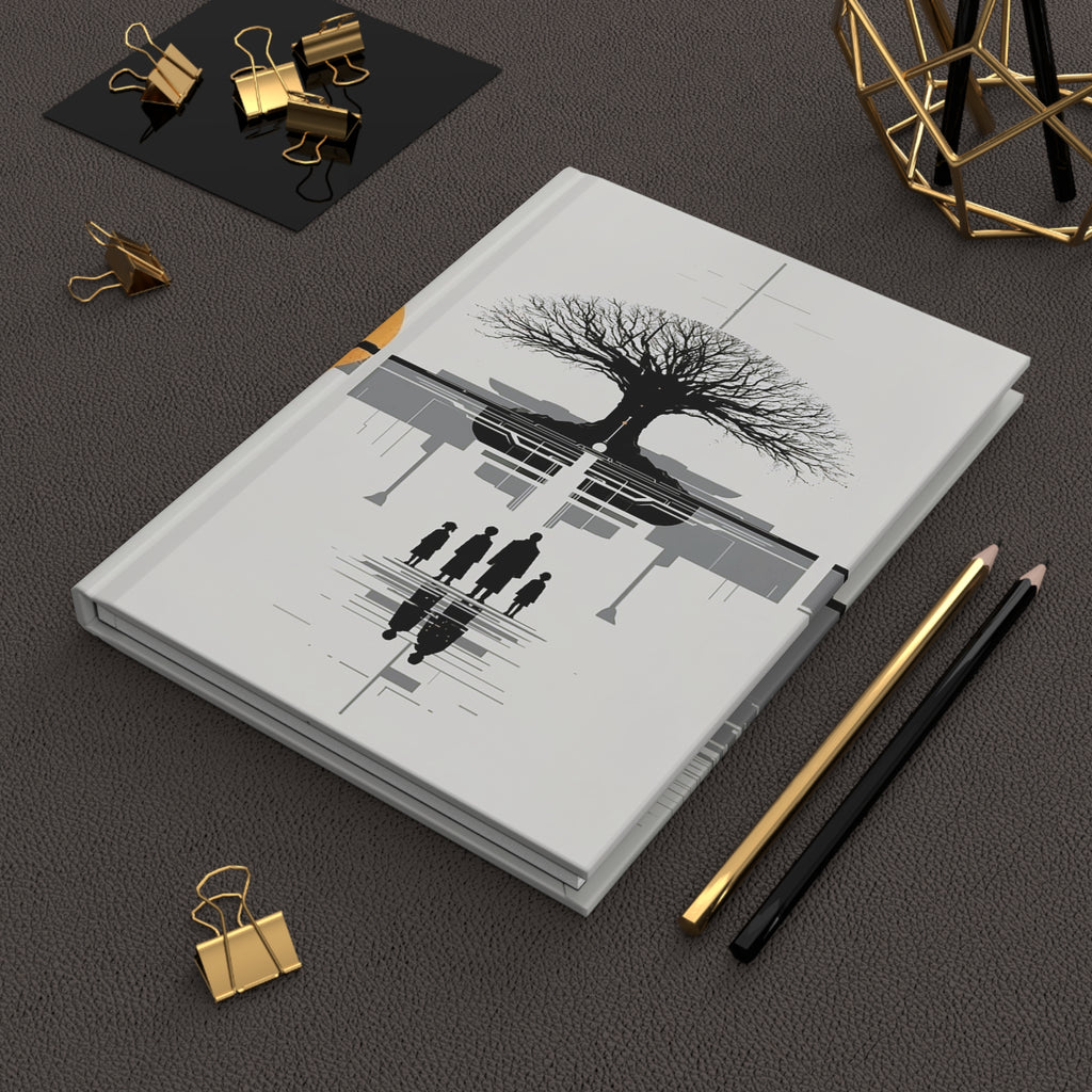Minimalist Tree Reflection Journal (Sunrise Silhouette)
