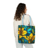 Vibrant Floral Canvas Tote Bag