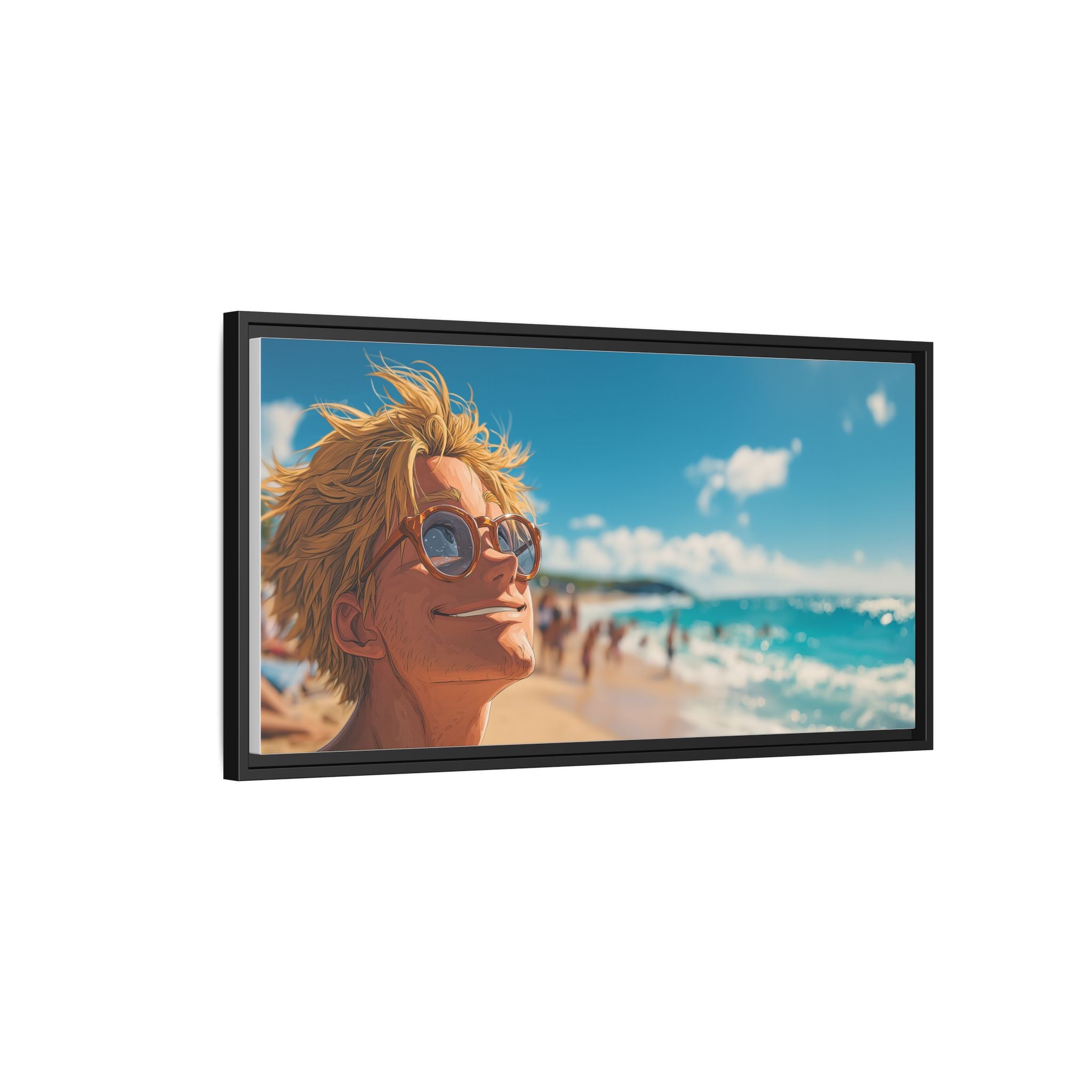 Framed Matte Canvas Art Piece