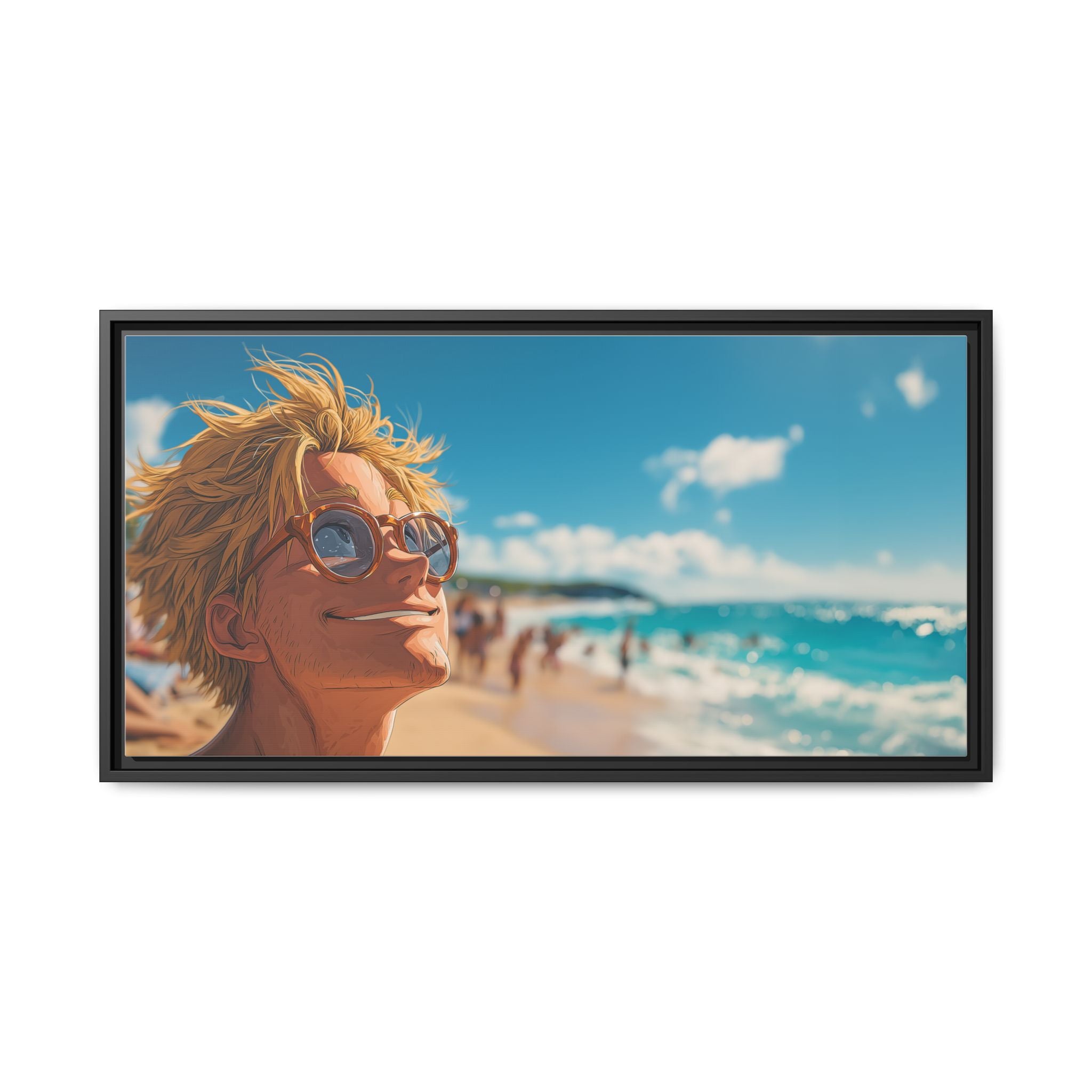 Framed Matte Canvas Art Piece