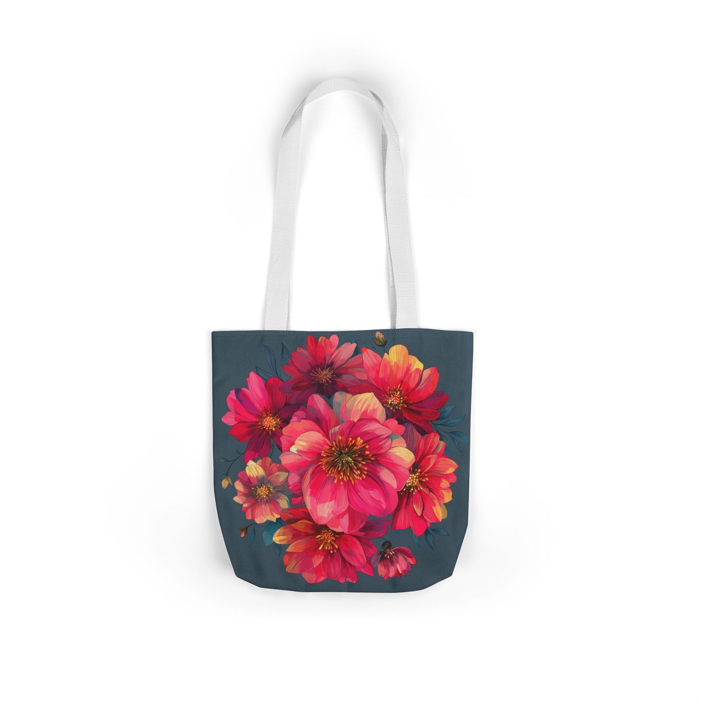 Floral Canvas Tote Bag