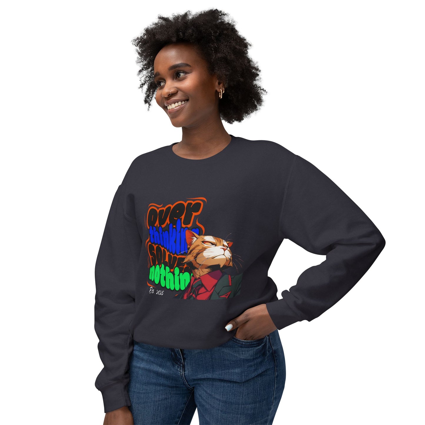 Colorful Overthinking Unisex Crewneck Sweatshirt