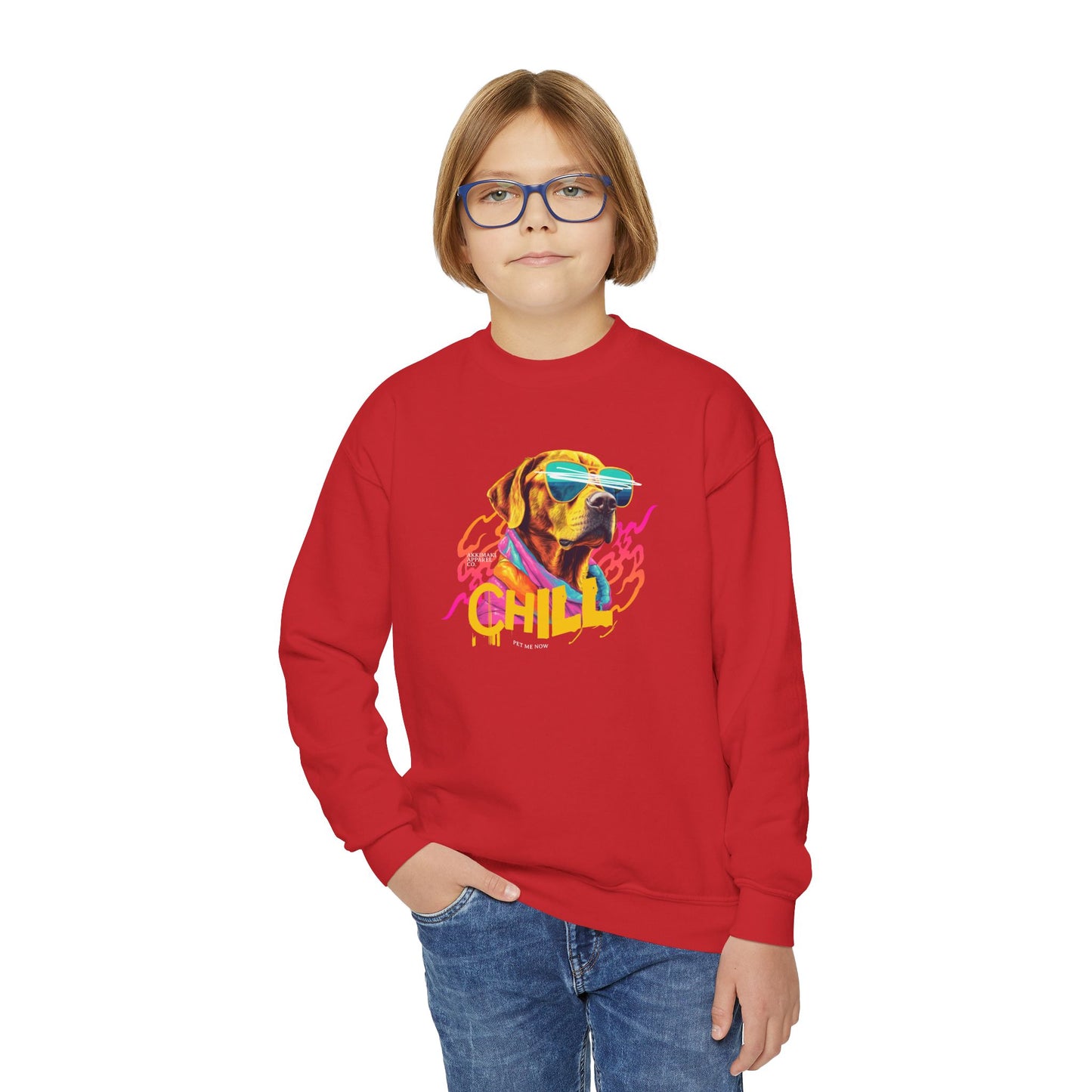 Chill Dog Youth Crewneck Sweatshirt