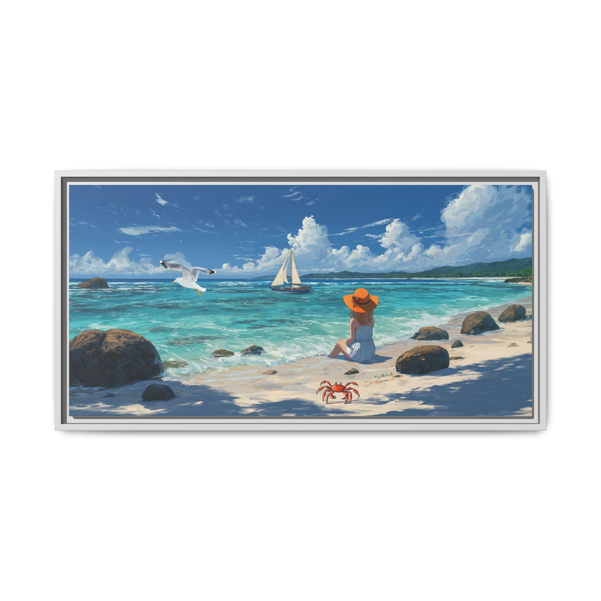 Beach Vibe Wall Art Coastal Landscape
