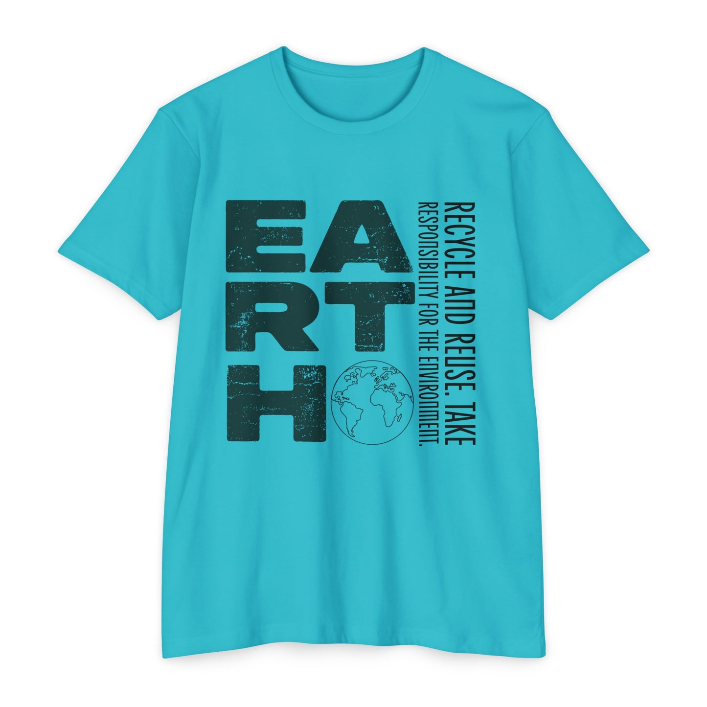 Eco-Friendly Earth Graphic T-Shirt