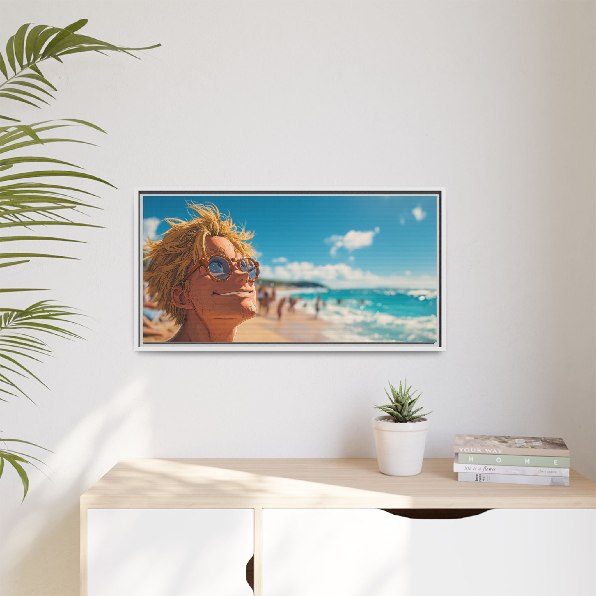 Framed Matte Canvas Art Piece