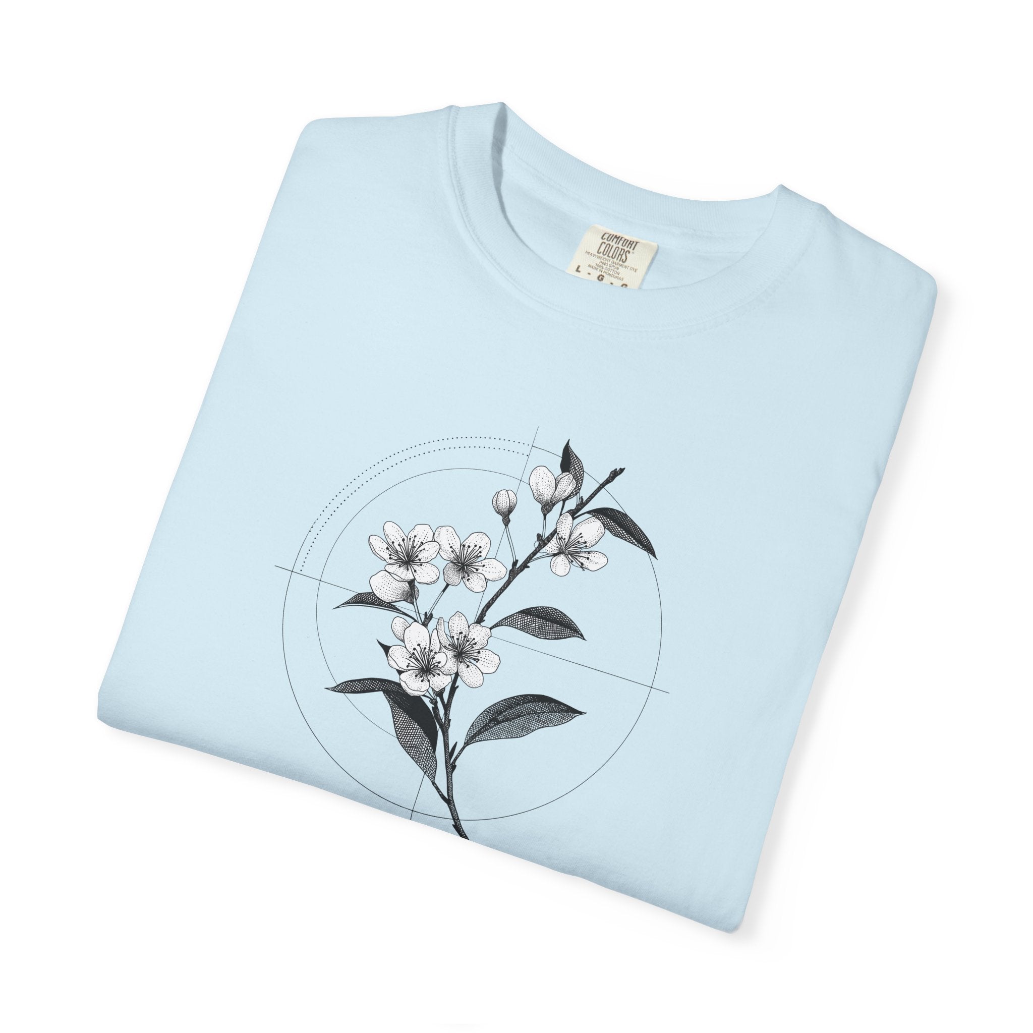 Botanical Sketch T-Shirt — Minimal Floral Illustration Tee