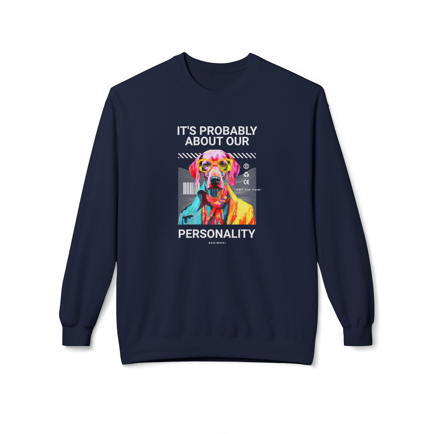 Colorful Dog Personality Crewneck Sweatshirt