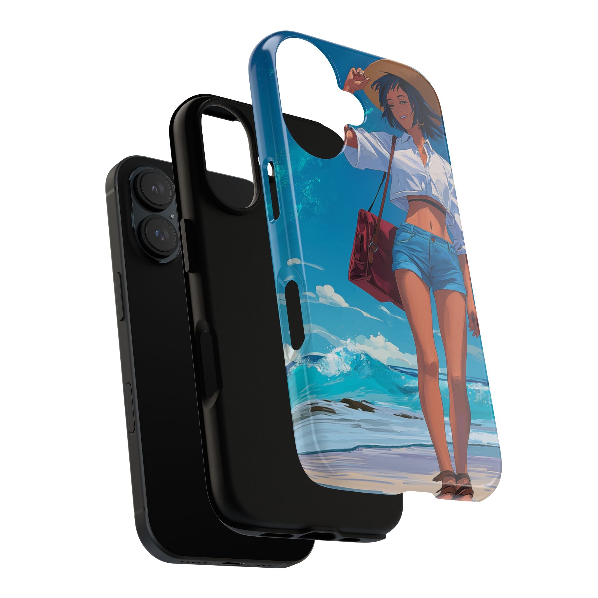 Tough Cases: Stylish Phone Case with Beach Vibe