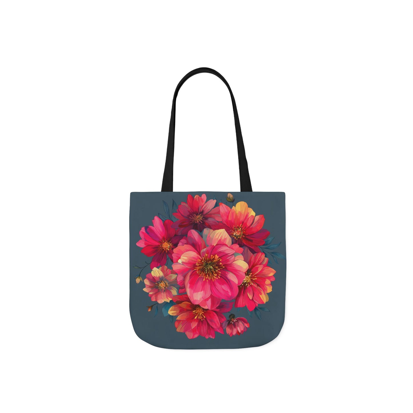 Floral Canvas Tote Bag