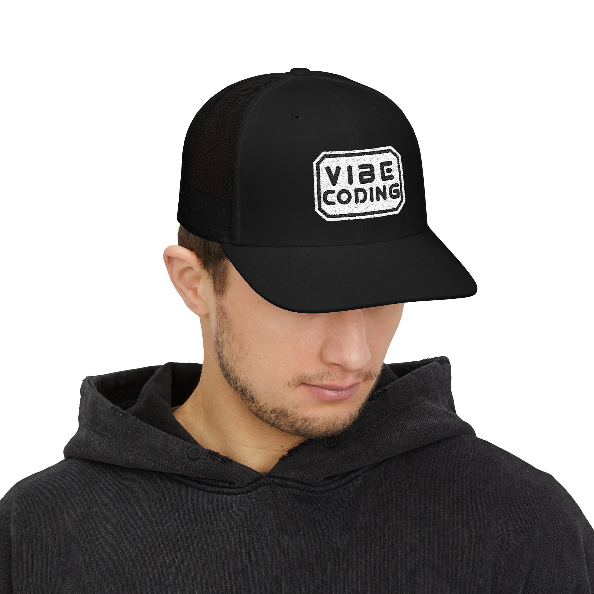 Vibe Coding Snapback Trucker Cap